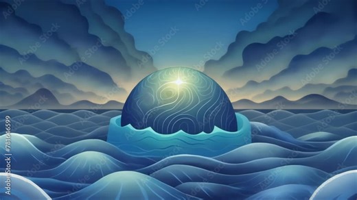 Like the calm surface of the ocean faith in a peaceful God provides a stable foundation even in the midst of storms and turmoil.