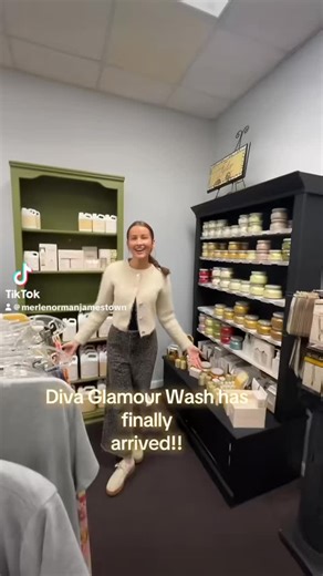 IT IS FINALLY HERE!!!!! Diva Glamour Wash is back in stock! All sizes once again available. #merlenormanjamestown #shoplocal #aladiesdestination #morethanjustcosmetics #divadetergent | Merle Norman Cosmetics & Boutique, Jamestown TN