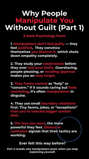 Why People Manipulate You Without Guilt (Part 1)