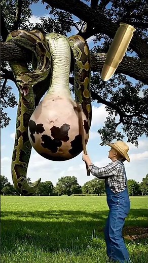 Hangin python full of surprise #funny #comedy