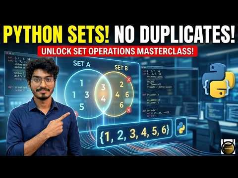 Python Sets | Python series day 8