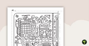 Giant Map for Colouring — Classroom Collaboration Activity