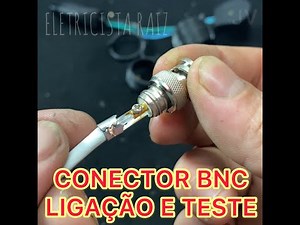 como montar um conector bnc