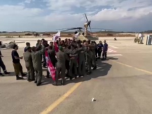 43K views · 3.4K reactions | Cheer them up! Between rescues and assistance to combatants and forces in the field, members of the 124th ("Rolling Sword") Squadron continue to fight with all their strength  | Israeli Air Force | Facebook