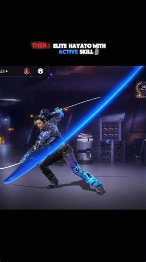 Elite Hayato before passive skill 🗿 and now active skill #freefire #shorts #freefireclips