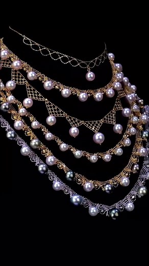 Pearl & Bib Necklace Collection #necklacegoals #pearllover #pearlnecklace #happywomensday #fyp #pearljewelry #choker #jewelryshop #giftidea