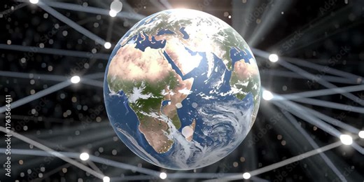 Global digital connectivity transforming blockchain commodity trading, enabling secure, efficient transactions through advanced interconnected networks for future markets
