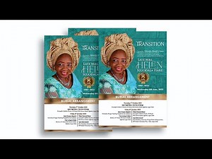 Funeral Poster - Design Tutorial