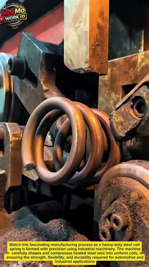 How Heavy-Duty Coil Springs Are Manufactured | Amazing Metal Forming Process