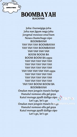 Boombayah - Blackpink Full Lyrics