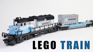 Building the Iconic LEGO 10219 Maersk Train in Speed Build Style