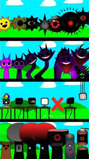 4 Phase Combos Like Mr.sun x Durple x Fun computer x Mr. Tree 🔥 Incredibox Sprunki 🔥 #incredibox #oc