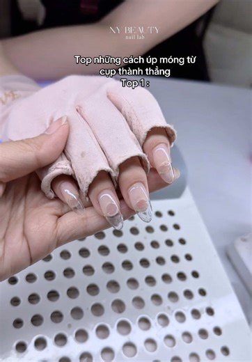 Cách Úp Móng Từ Cụp Thành Thẳng Độc Đáo