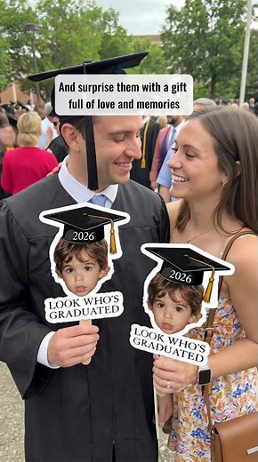 Custom Vintage Childhood Photo Graduation Gift | Personalized Graduation Fan