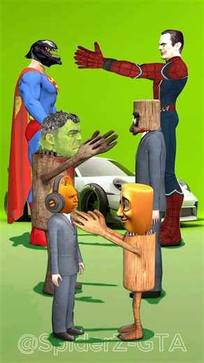 Hulk vs Green Spiderman in GTA V Mods! This epic GTA 5 Head Swap will blow your mind