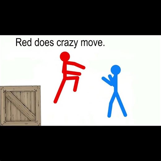 Red and Blue fight scene.