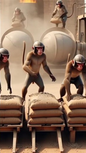 **Monkey Builders | Anime Style Monkey Construction Story**