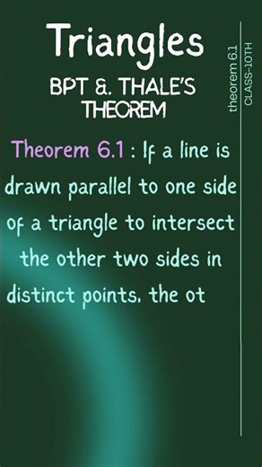Theorem 6.1🔥 | Class 10 Maths 📐 #midpointtheorem #mathswithriyadi