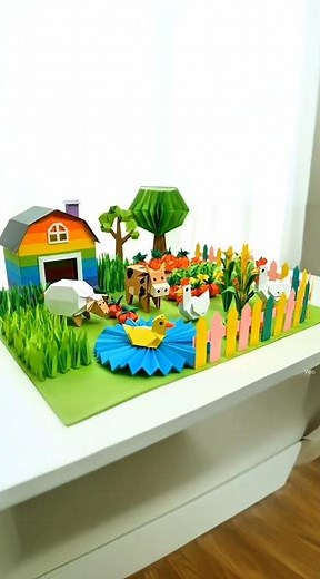 Creative Origami Farm | Colorful Paper Animals & Barn