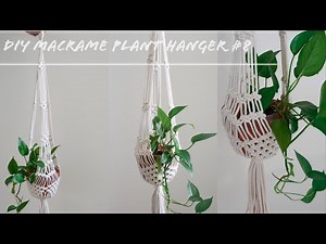 How to make a macrame plant hanger without ring #8 Super easy for beginners diy tutorial