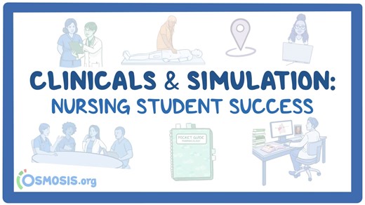Clinicals and simulation: Nursing student success: Video, Causes, & Meaning | Osmosis