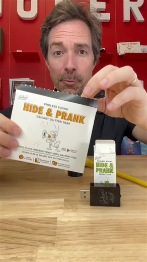 2.1K views | Both prank devices are simple to setup and play cricket sounds 聯 intermittently. One has a glitter trap 瘝 when it’s found and removed. The USB is a very simple plug and play device; no need for batteries and perfect for some office scenarios. | Joker Greeting | Facebook