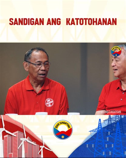 SANDIGAN ANG KATOTOHANAN "I see Cagayan in the eyes of Cagayano, I feel Cagayan in the hearts of Cagayano." — Governor Manuel Mamba Sa mga salita ni Governor Mamba, nais niyang iparating na ang totoong pagbabago ay nagsisimula sa atin mismo—sa ating mga mata na nakakakita ng potensyal at sa ating mga puso na nagsisilbing pinagmumulan ng malasakit at pag-ibig para sa ating probinsya. Ang tapat na pagmamahal sa Cagayan, ang pagiging totoo sa ating mga pangako, at ang pagkakaroon ng malasakit sa at