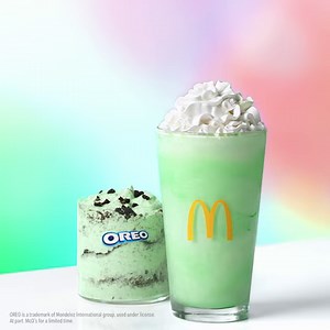 The return of #ShamrockShakeSZN is finally here! 🎊Celebrate with the delicious new OREO® Shamrock McFlurry® or a classic and creamy Shamrock Shake. 🍀 | McDonald's
