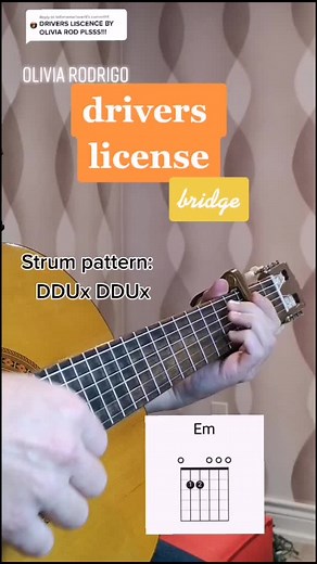 Learn how to play 'Drivers License' by Olivia Rodrigo on guitar