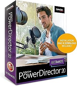 Amazon.com: CyberLink PowerDirector 20 Ultimate | Easy-to-Use Video Editing Software With Thousands of Visual Effects| Slideshow Maker | Screen Recorder [Retail Box] : Everything Else