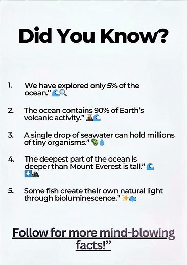 5 Mind Blowing Ocean Facts You Never Knew