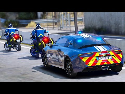 [GTA 5] ROUTE SOUS HAUTE SURVEILLANCE AVEC L'ALPINE ET LES MOTARDS DE LA GENDARMERIE | LSPDFR #629