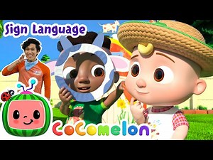Old MacDonald's Farm Song🧑‍🌾 | Cocomelon Nursery Rhymes | Learn ASL & Baby Sign Language for Kids - Videos For Kids
