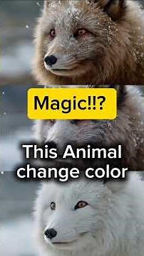 Arctic Foxes Change Color With The Seasons! ❄️🦊 #Magical