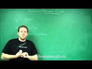 Relative/Percent Error