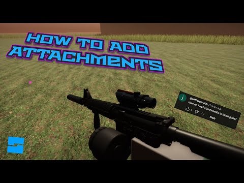 v4.6.2 How to add attachments in ACS gun kit Roblox Studio