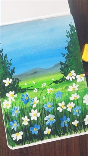 Labdscapepainting #postercolour #scenerydrawing #art #drawingideas #easylandscapepainting #ytshort