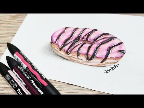 how to draw a donut 🍩 easy for bigginers step by step