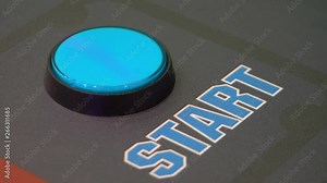 Pressing a start button in 4k slow motion 60fps