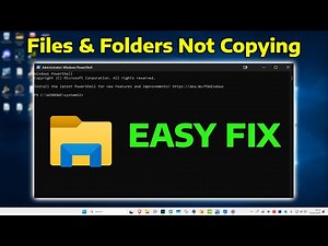 How To Fix Files & Folders Not Copying To Desktop