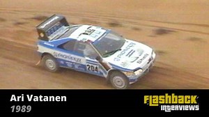1989 Paris - Dakar Rally, interview with Ari Vatanen