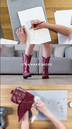 How to make your own DIY Cowboy Boots 👢 Perfect Sewing Project
