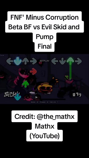 Friday Night Funkin' Minus Corruption Beta BF vs Evil Skid and Pump Final