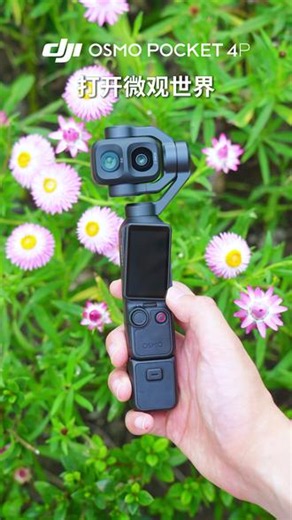 用大疆Osmo Pocket 4P打开微观世界！#大疆Pocket4P #口袋电影机 #做自己的生活导演 #带大疆pocket赴毕业之约 #我的大疆Pocket4P首拍