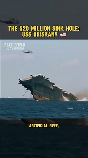 The $20 Million Sink Hole USS Oriskany 🚢 #military #militaryshorts