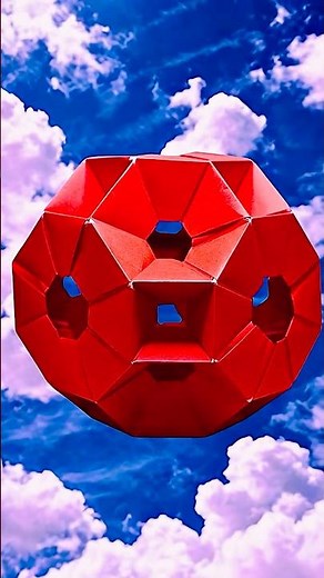 Origami Polyhedron | 72 Units ⏰ Time Lapse #modularorigami #craft