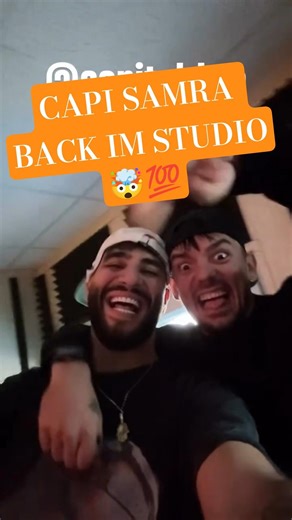 Capi and Samra are back in the studio! 🤯💯 #capitalbra #germanrap #comeback