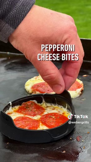 One of those accessories you never knew you needed. It may be called our griddle egg ring, but you can also make mini pizzas, cookies, and so much more. #WeberGrills #fyp #EggRing #Grilling #GrillAccessories #Mcgriddle