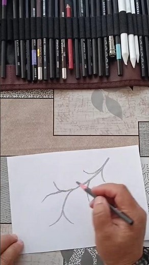 Easy leaf Drawing for Beginners | Step by Step ✏️ #shorts