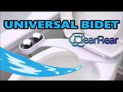 How to install Universal Toilet Bidet "Clear Rear" + Test & Review